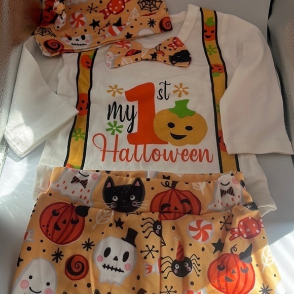 Spooktacular Start: Newborn Halloween Romper Trio for‎ Boys and Girls! 12-18M - Picture 2 of 8